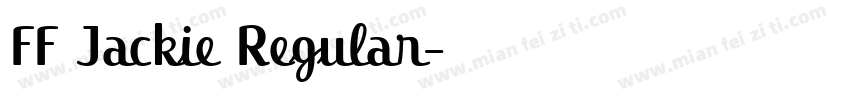 FF Jackie Regular字体转换